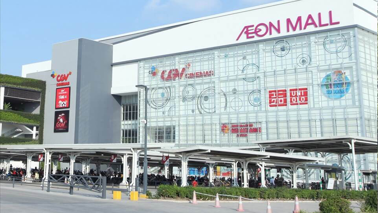 Aeon Mall Long Biên – Địa điểm chụp ảnh đẹp Hà Nội tháng 10